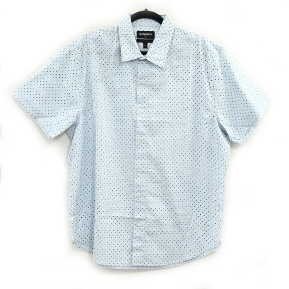 269037 Bonobos Stretch Riviera Short Sleeve Men's Shirt Slim Fit Short XL New - Picture 1 of 6